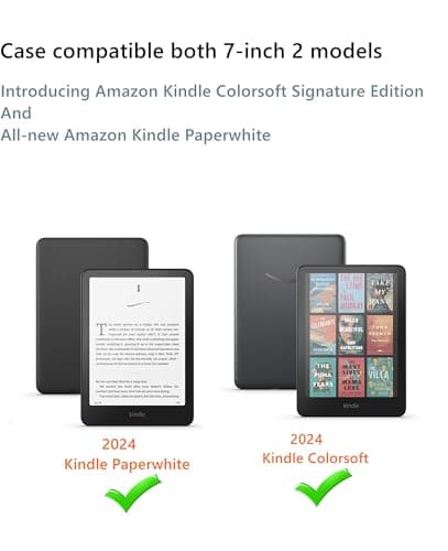 Flyorigin Case for Amazon Kindle Paperwhite/Colorsoft 7-inch Smart Sleep/Wake PU Leather Cover/Paperwhite Case/Kindle Colorsoft Case — view 3
