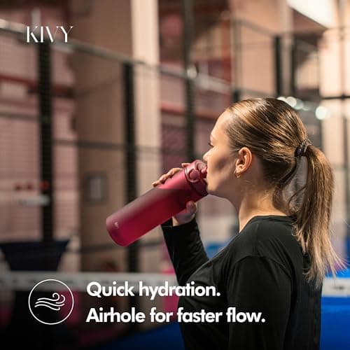 KIVY Tritan Water Bottle 32oz with Flip Lid - Leakproof & Dishwasher Safe — view 5