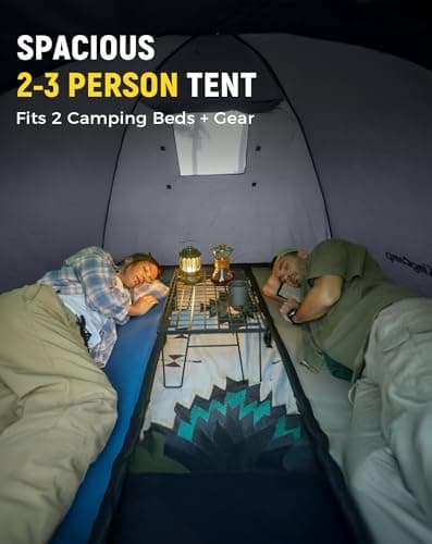 KingCamp 2-3 Man Camping Tent Waterproof 3000mm,Lightweight Dome Tent,Grey — view 4