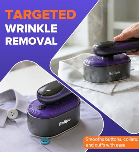 Rolipo Travel Steamer, Portable Clothes Steamer, 20s Heat-Up, 4 Modes — view 3