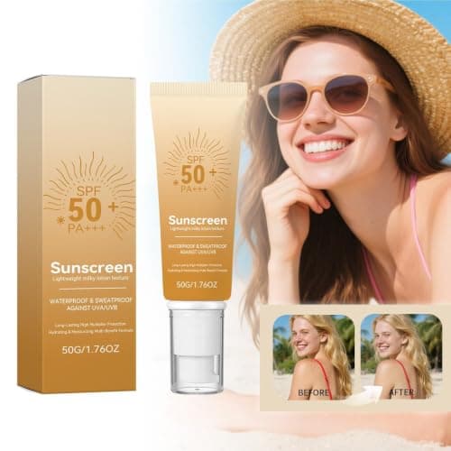 Waterproof Face Sunscreen Non Sticky Sunblock Daily Facial Sunblock — view 4