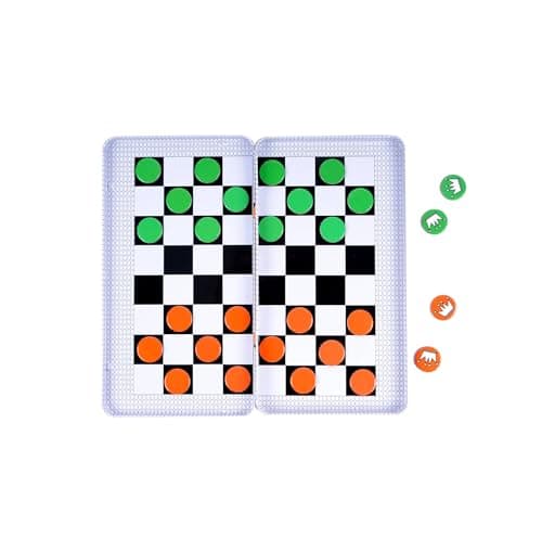 The Purple Cow PC797 Magnetic Game Box for kids and adults Checkers Travel — view 2