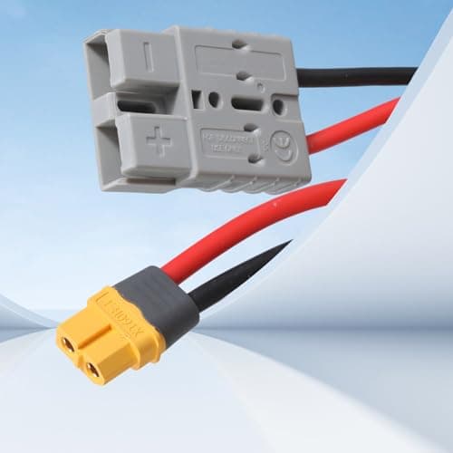 Universal 50A 600V Battery Adapter Cable ADS and Charging Cable with Connector 30cm Length Wide Compatibility Female Power Supply — view 4