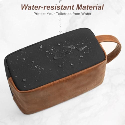 Ezday Travel Toiletry Bag for Men, Hanging Toiletry Organizer, Water Resistant Shaving Kit with Large Capacity for Travel Accessories (Black, Large) — view 5