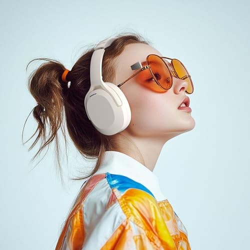 Rebocico Noise Cancelling Headphones Wireless Bluetooth Over Ear for Travel — view 2
