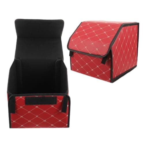 CAXUSD 2pcs Foldable Car Trunk Organizer Box for Groceries and Travel