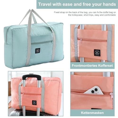 3 PCS Foldable Travel Duffel Bag, (48 x 32 x 16 cm/3 Colours) — view 5