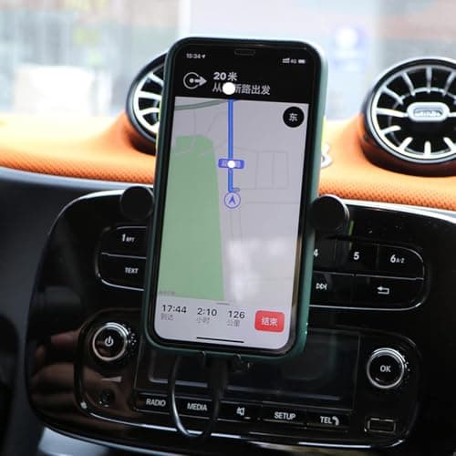 SHIFENG For Smart 453 Fortwo Forfour 2015-2021 Car Mobile Phone Holder Navigation Charging Accessories — view 3