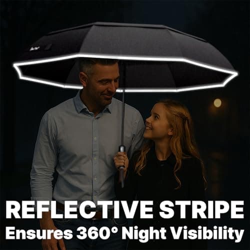 Royal Walk Folding Travel Compact Umbrella Windproof Strong for Men & Women — view 6