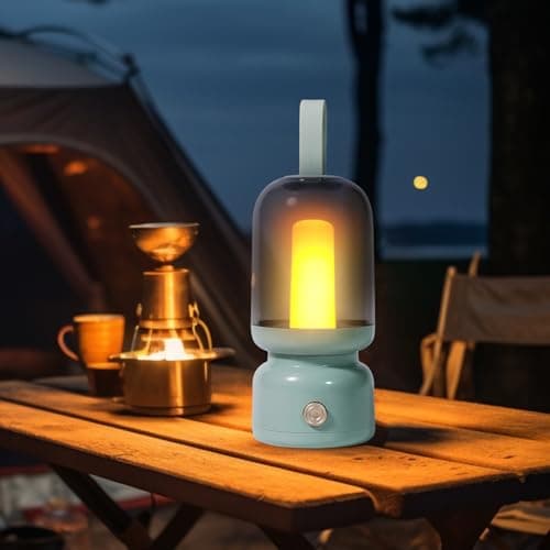 LED Camping Light – Rechargeable Cordless Lantern, Lamp | Warm Light Table Lamp for Bedroom Tent Living Room Patio, USB Portable Light Source for Hiking Trips Power Cuts Cruise Use, Compact — view 5