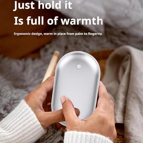 Vuggdt Electric Hand Warmer | Winter Pocket Heater Reusable Handwarmer Power Bank,USB Hand Warming Device, Portable Nightlight For Outgoing, Working, Home — view 3