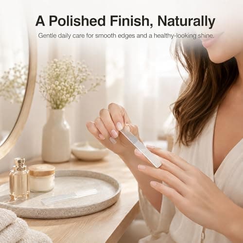 3Pcs Nano Glass Nail Files, Professional Crystal Nail Polisher Buffers, Reusable Washable Manicure Tools for Natural Nails, Portable 9cm Size — view 6