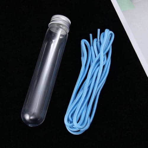 KJHBV Plastic Shoelace Storage Tubes Sneaker Laces with Screw Caps 15pcs Separate and Organise and Tiny Items Efficiently for Portable Travel Organiser — view 4