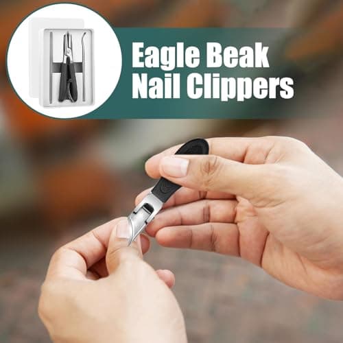 Angled Nail Clippers Slant Cutter Tool Stainless Steel — view 2
