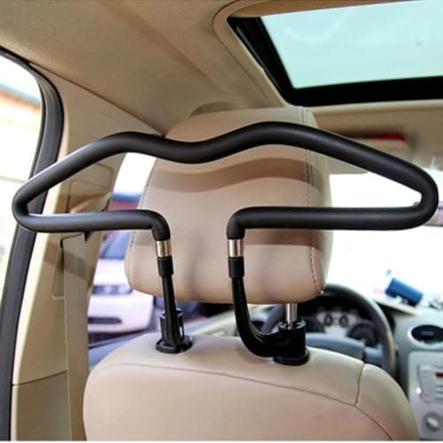 Vehicle Suit Jacket Holder, Stainless Steel Car Backseat — view 2