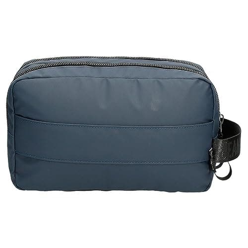 Pepe Jeans Hoxton Toiletry Bag Two Compartments Blue 26x16x12cm Polyester, blue, One Size, Toiletry Bag — view 4