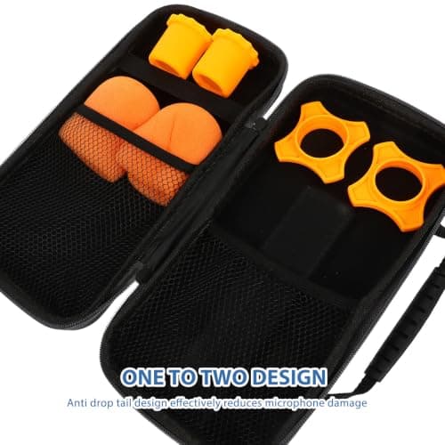 GOOHOCHY Shockproof Microphone Bag for Portable Storage, EVA Nylon Case — view 3
