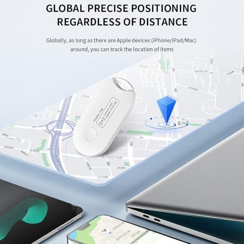 Finein Tag Smart Tracker - Worldwide Location Tracker Compatible with Apple Find My Network. For Keys, Wallets, Luggage, Cars & Pets. AirTag Alternative — view 3