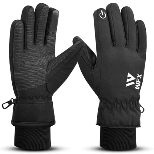 WFX Thermal Ski Gloves for Men & Women, Windproof Winter Gloves With Touchscreen Fingertips, Anti-Slip Thermal Insulated Snow Glove's for Skiing, Snowboarding & Outdoor Sports (X-Large)