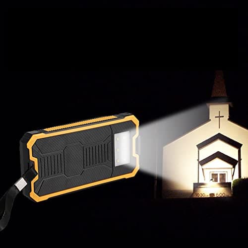 Vikye DIY Solar Power Bank Case Kit, 20000mAh Portable Solar Charger with Dual USB, Panel Power Bank Case for Outdoor, Camping, Travel, Phone Charging (Yellow) — view 6