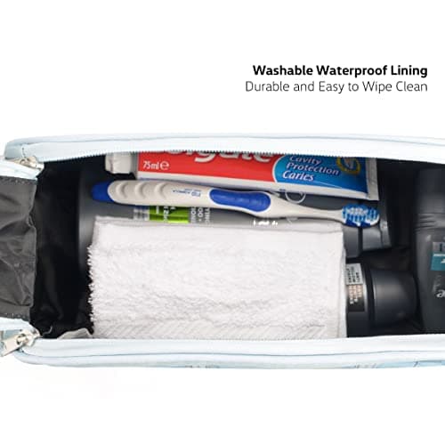 Board Masters Volkswagen Travel Toiletry Bag for Men and Women - Cosmetic Makeup Organizer Dopp Kit with Internal Pockets and Double Zipper - VW Bus Volkswagen Accessories - Multiple Colors, Green — view 6