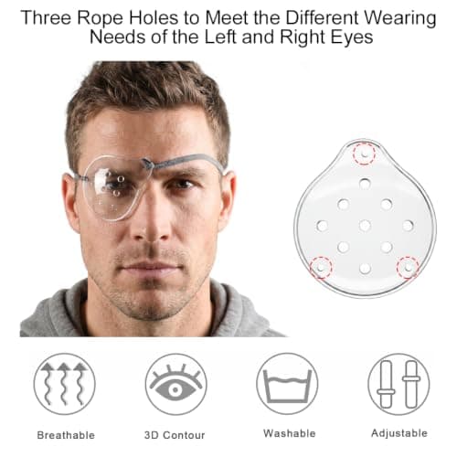 Transparent Eye Shield 4PCS Clear Plastic Eye Patch After Cataract Surgery — view 3
