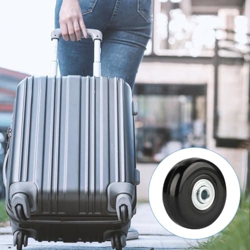 4 Pcs Luggage Wheels Replacement, 50x18mm Suitcase Wheels Replacement — view 6