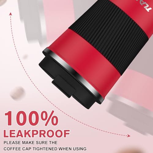380ml Insulated Travel Mug - Double Walled Vacuum Stainless Steel - Hot & Cold Drinks - Leakproof Lid - Perfect for Car, Home, Office & Travel — view 4