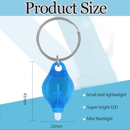 MODOAO Mini LED Keychain Flashlight, 24 Pack Portable Ultra Bright Battery Powered UV Torch with Key Ring, for PET Urine Passport ID Card Currency and Emergency Lighting, Purple Shell — view 2