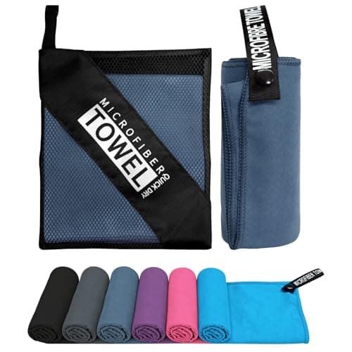 Sevenpers Microfibre Towel Gym towel Quick Dry Navyblue 40x80cm