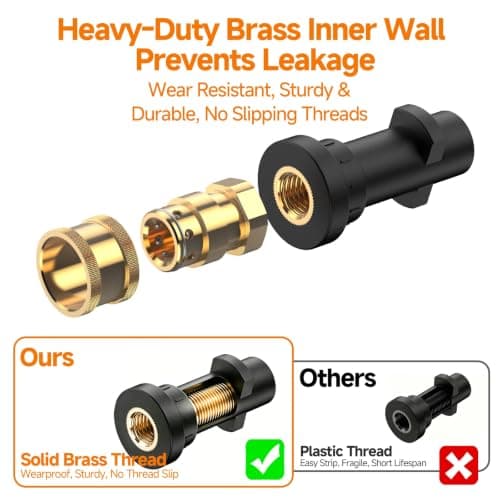 Stone Banks Pressure Washer Gun Adapter with 1/4'' Quick Connect Female Fitting Compatible with Karcher/Kärcher K Series K2, K3, K4, K5, K6, K7 High Pressure Washer — view 2