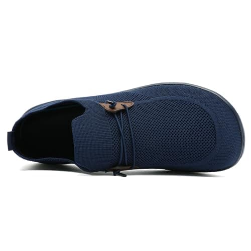 VGPSFN Men's Loafers Slip on Boat Shoes Business Oxford Walking Running Shoes Anti Skid Tennis Soft Mesh Gym Workout Sneakers Breathable Lightweight Adjustable Casual Dark Blue UK 10 — view 3