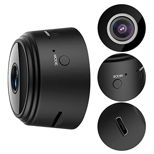 A9 Home Mini Camera,Wireless Security Camera with Magnetic Back Cover, Home Security Wireless Camera Support Wireless Connectivity (Black) — view 6