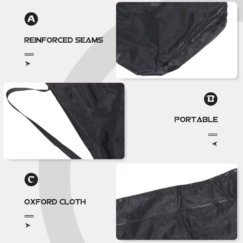 Baby Stroller Travel Bag for Airplane Gate Check Oxford Cloth Black — view 4