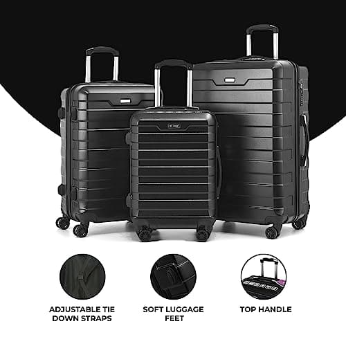 RMW Suitcase 2 Piece Cabin 20" Carry On Hand Luggage Hard Shell — view 3