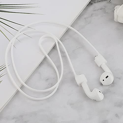 Magnetic Anti-Lost Straps for AirPods, Soft Silicone Sports Lanyard, Neck Rope Cord -(3-Pack) Wireless Headphones Anti-Lost Rope (Wine red / White / Light Purple) — view 6