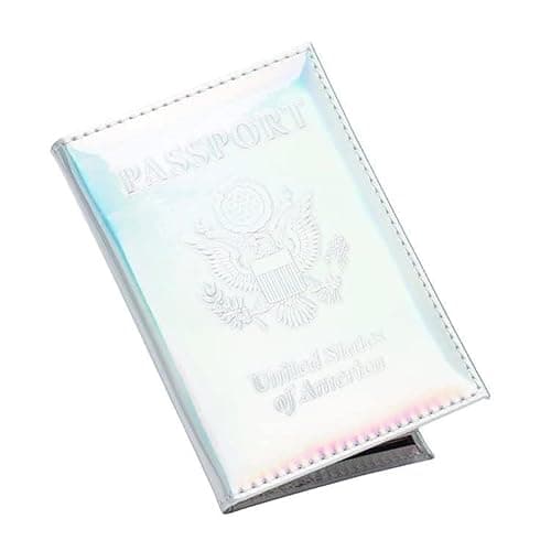 Pretty Little Passports Passport Holder, Chrome, USA, Silver, 5.6 x 4 inches, Passport Holder — view 2
