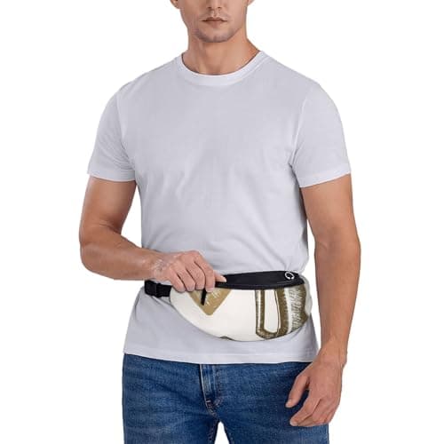 Pattern with Glass Bottle Corkscrew Print Bum Bag, Waist Fanny Packs with Headphone Jack and Adjustable Belt Cross Body Bumbags for Travel Running Jogging Workout Hiking — view 5