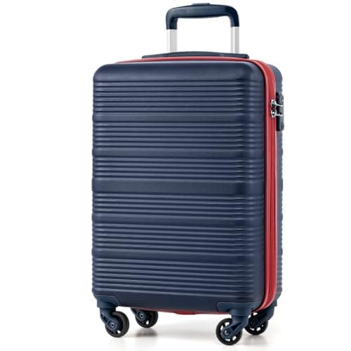 COOLIFE Cabin Suitcase 55x35x20cm for Ryanair, Carry On Suitcase
