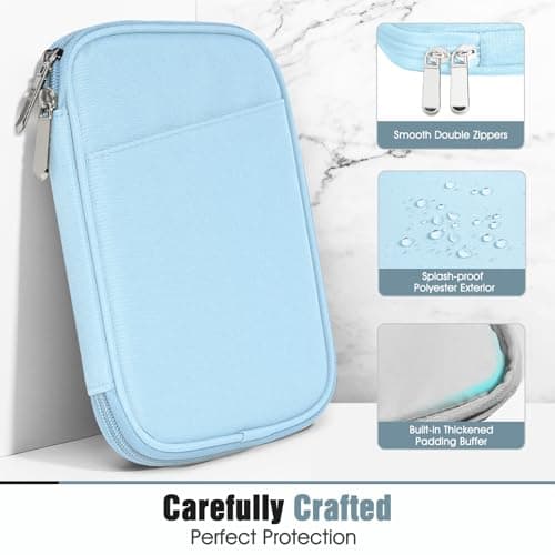 TiMOVO 6-7 Inch eReader Sleeve Bag, Baby Blue — view 4
