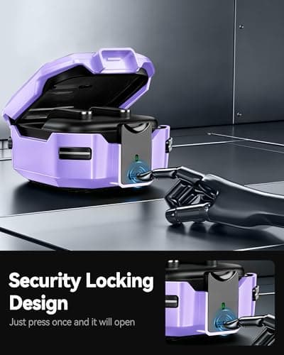 for Samsung Galaxy Buds 4 Pro/Buds 4 Case 2026 with Safty Lock-Purple — view 4