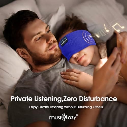 MUSICOZY Sleep Headphones Headband for Side Sleepers Cool & Breathable Mesh — view 5