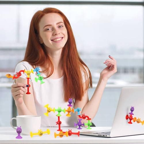 SULOLI Sucker Toys for Kids,38PCS Suction Cup Airplane Activities for Kids Window Travel Toys for 3+ Year Olds — view 6