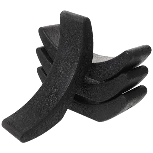 AKOOSY 4pcs Dumbbell Weight Stand Rack Rubber Shockproof Pads for Home Gym and Travel Fitness Setups, Portable Noise Reduction Dumbbell Storage Holder in Black