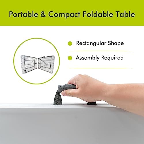 Royalford Heavy Duty Pack of 6 Folding Padded Chair with 6ft Heavy Duty Folding Table - Portable & Compact Foldable Table - Outdoor & Indoor Home Office Dining — view 6