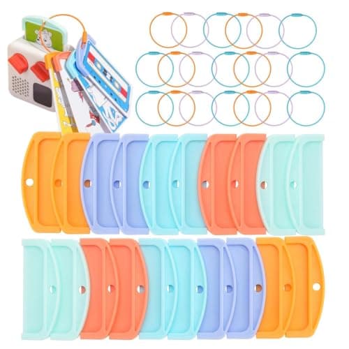 Card Organizer Rings for Kids Anti-Loss Organizer with Colored Tabs