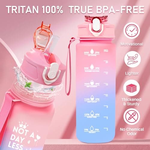 Awfrky 25oz Water Bottle Pink Gifts Box Set - Birthday Gifts for Women — view 3