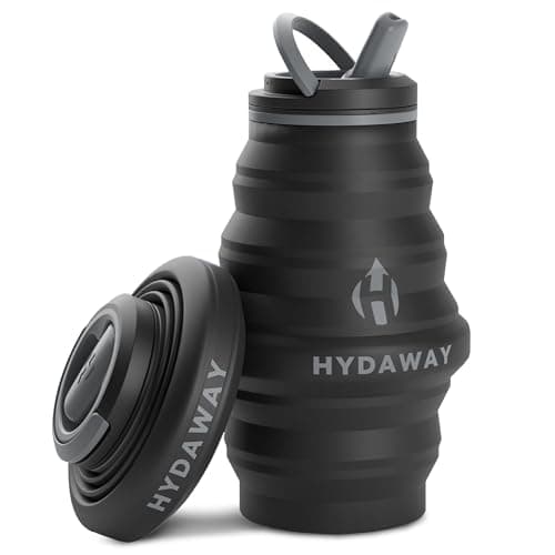 HYDAWAY Hydration Travel Pack - 17oz Collapsible Water Bottle with Flip-Top Lid and Protective Travel Case - BPA-Free, Leak-Resistant, and TSA-Friendly for Commuting, Hiking, and Traveling — view 2