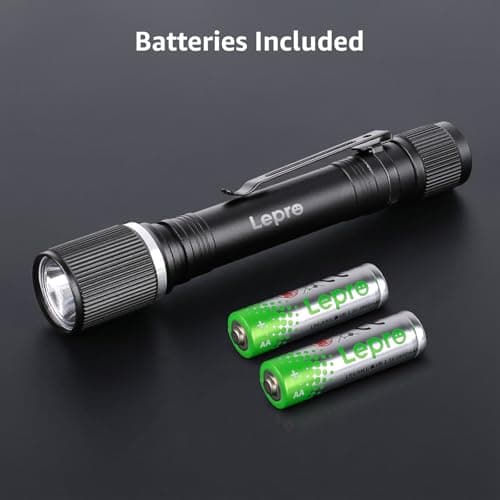 Lepro Pocket Torch Battery Powered, Small LED Flashlight with Clip, 2 Packs — view 6