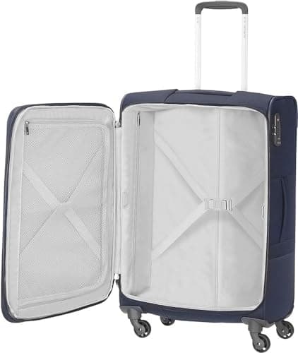 Samsonite Base Boost - Soft Luggage Suitcase 78 cm Large, Trolley Case with 4 Wheels, TSA Lock, Lightweight & Expandable, 105 L, Navy Blue — view 4